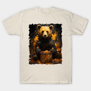 Young Bear Playing T-Shirt